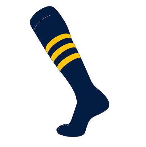 navy blue and gold football socks